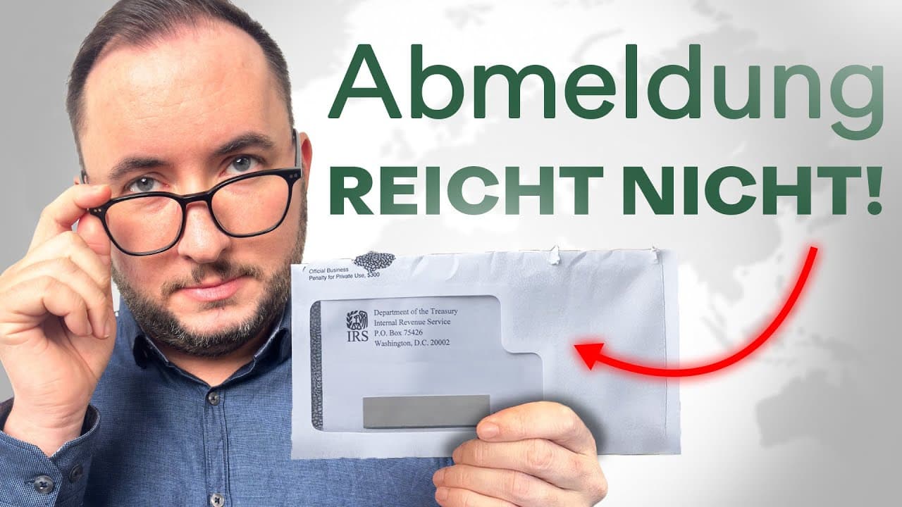 Warnung an Auswanderer: Eine Abmeldung reicht nicht aus!